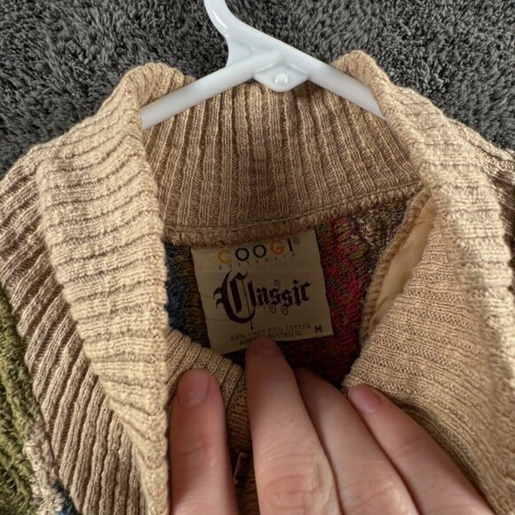 COOGI Classic Authentic Women Sweater Knit Linen Cotton Medium Colorful Multi - Picture 8 of 16